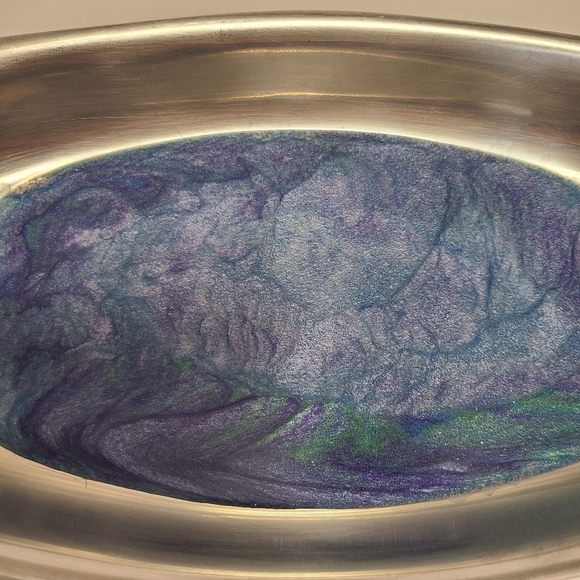 WMF Cromargan Germany Small Appetizer Serving Tray Celestial Galaxy - Picture 3 of 4